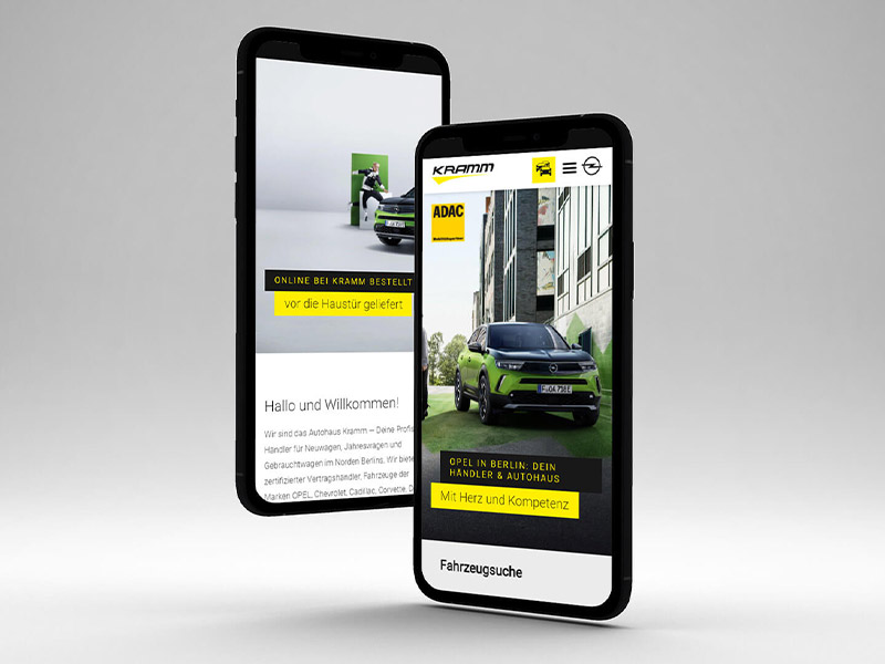 responsive Webdesign Autohaus Kramm